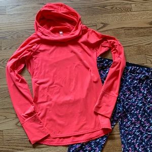GAP GapFit Hot Pink Hooded Active Top